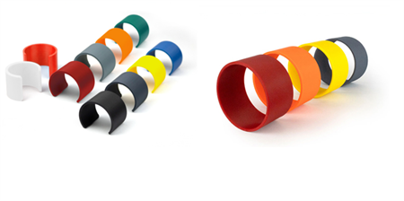 Färgkodning rör och materialslang