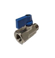 Kulventil Vred blå 1/4"